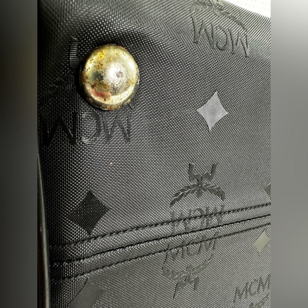 FINAL $DROP⬇️ 🖤Vintage MCM PVC Visetos Boston Bag - Picture 14 of 15